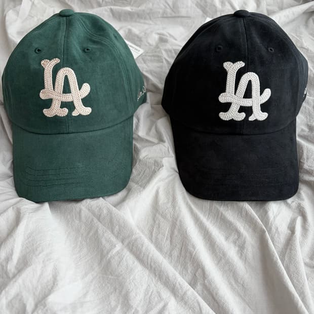 린에비뉴 / 체인스티치 LA로고 코어블랙, 포레스트 그린 / free