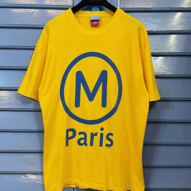 France Paris 90s 메트로티셔츠
