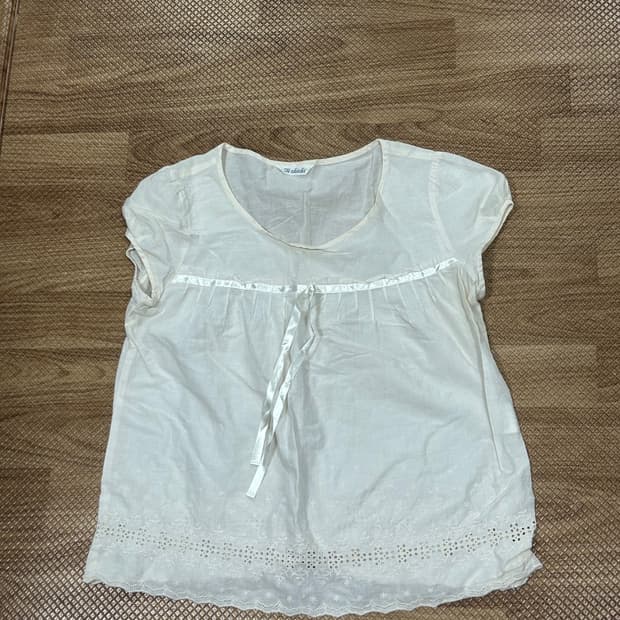 연노랑 블라우스