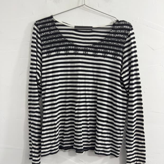 printing stripe longsleeve