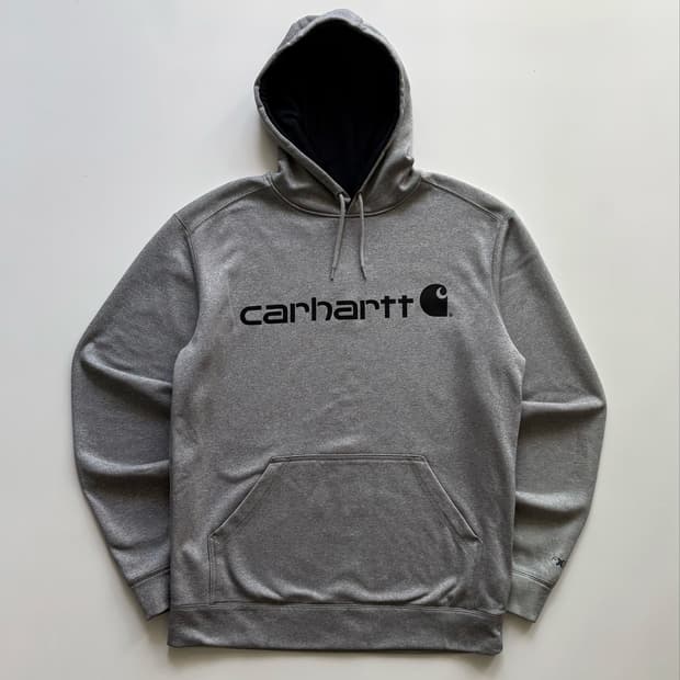 Carhartt 칼하트 스펠 아웃 그레이 후드티