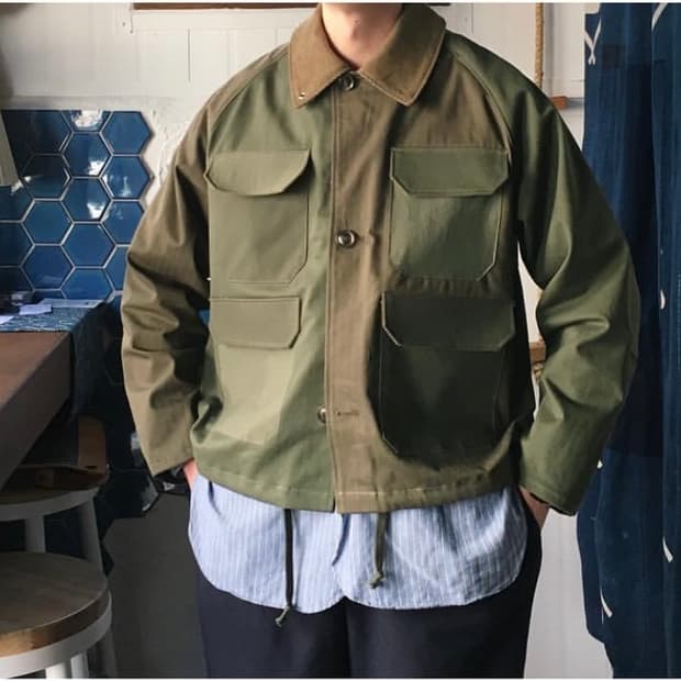 키노트 Crazy pattern short field jacket