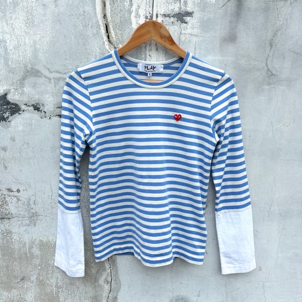 Comme des Garcons 꼼데가르송 스트라이프 롱슬리브 티셔츠
