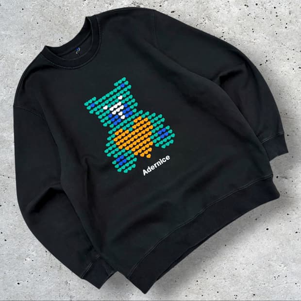 [A1] 아더에러 아더나이스 블랙 맨투맨 티셔츠 B311