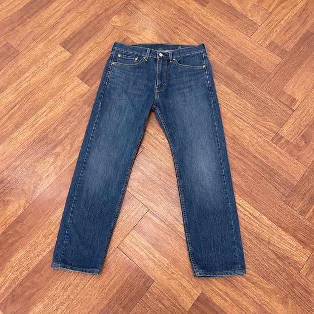 리바이스 505 레귤러핏 쿨진 데님팬츠 