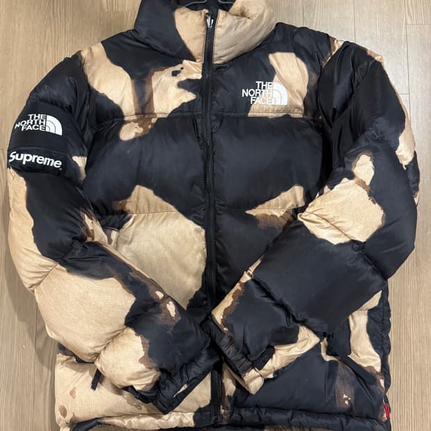 슈프림 노스페이스 눕시 블리치 M