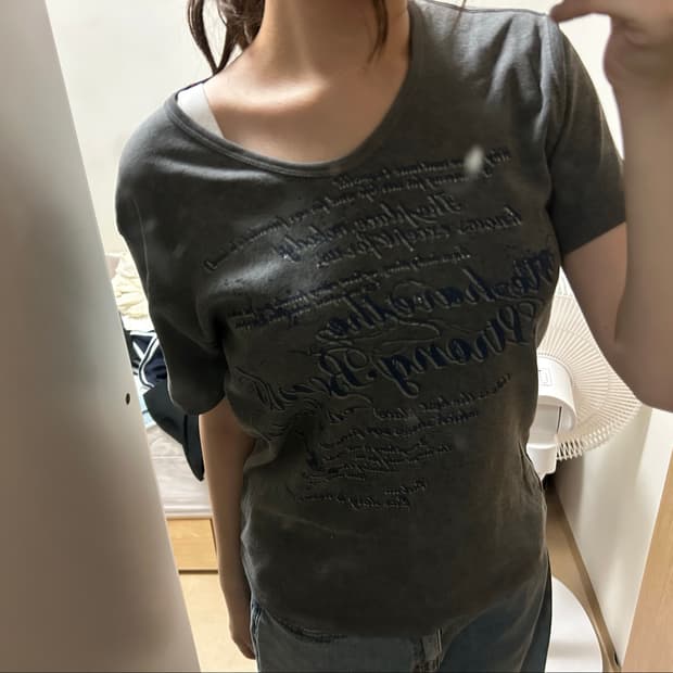 Y2k 프린팅 반팔티