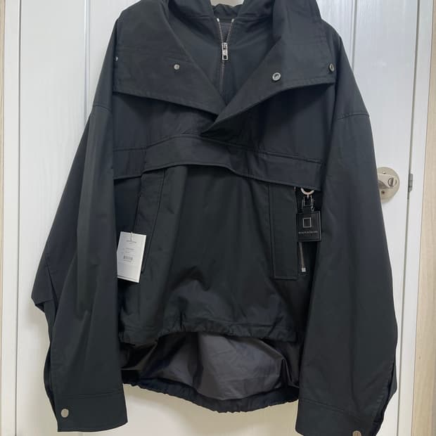 우영미 나일론 아노락 점퍼 블랙50(105)