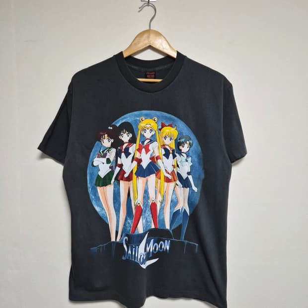 세일러문 단체로고 애니 티셔츠 L - T159