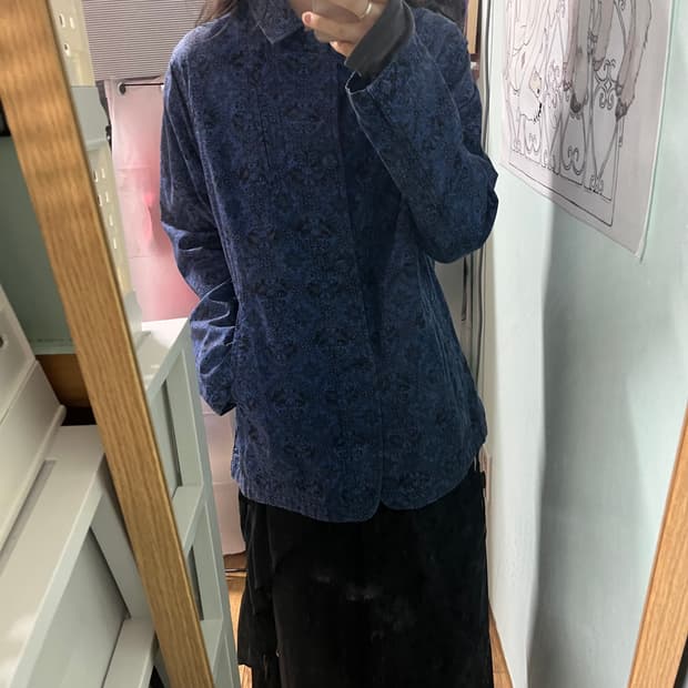 니들스 코튼 패턴 자켓