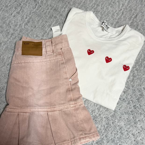 꼼데가르송 반팔 xs 