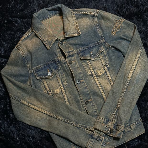 Washed denim jacket