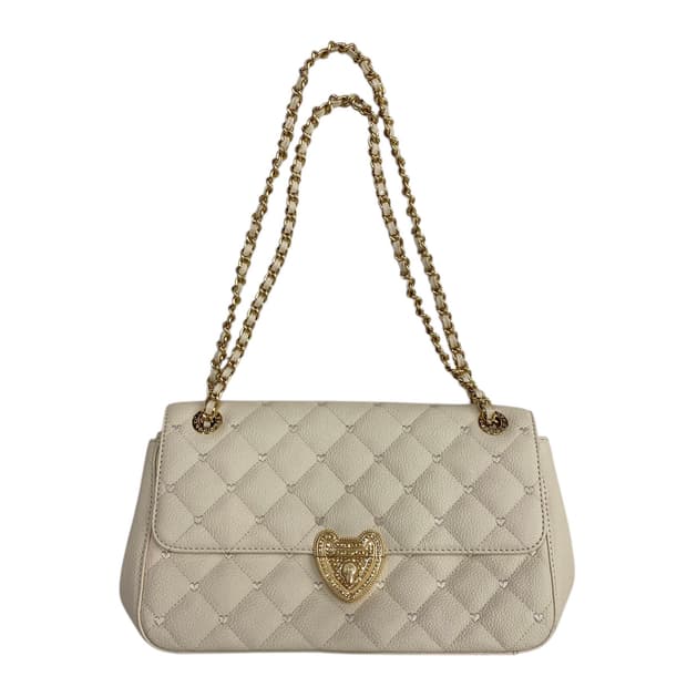 러브캣 y2k 크림 골드체인백