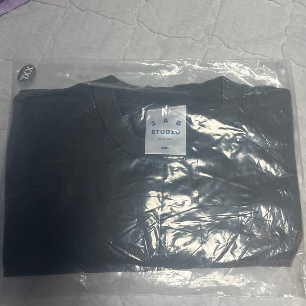 아이앱 반팔 피그먼트 차콜티셔츠 2xl