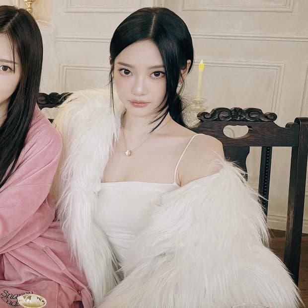 kilo 카일로 퍼자켓 닝닝 퍼자켓 롱헤어 그레이 퍼자켓 