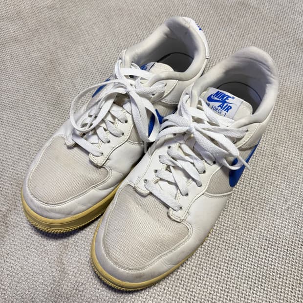 나이키 에어포스1 흰/파 스니커즈