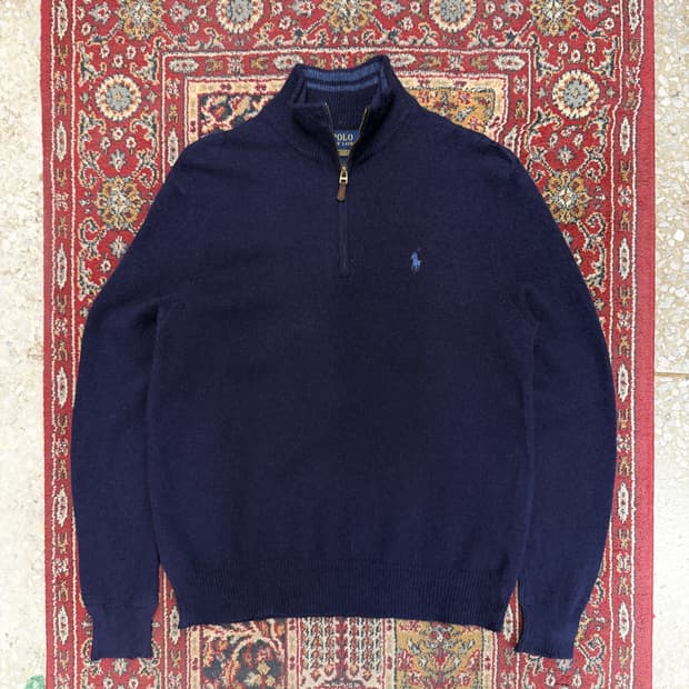 폴로 랄프로렌 메리노울 캐시미어 쿼터 집업 [ 95 ]