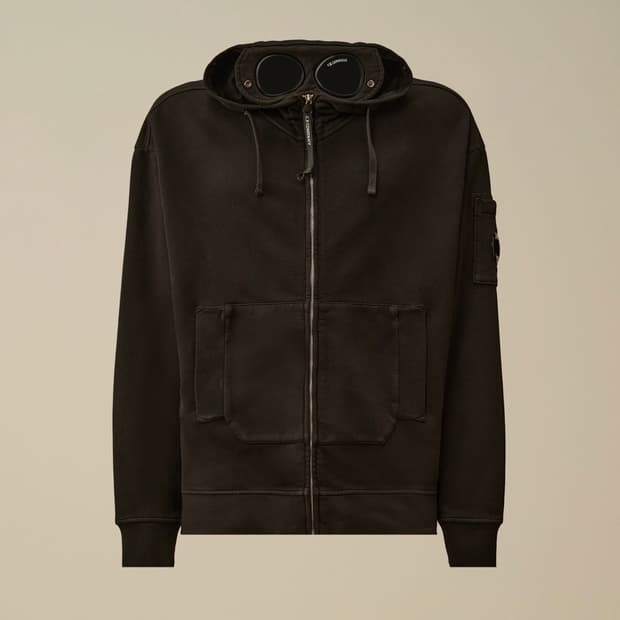 cp컴퍼니 25fw 박시 고글 후드 집업 