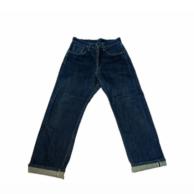 EDWIN 505 wide straight selvedge denim
