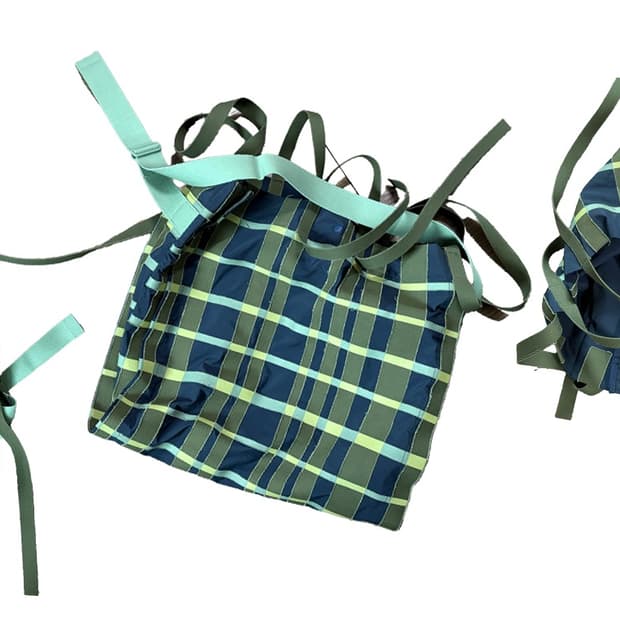 Issey miyake homme pliss plaid bag 25ss