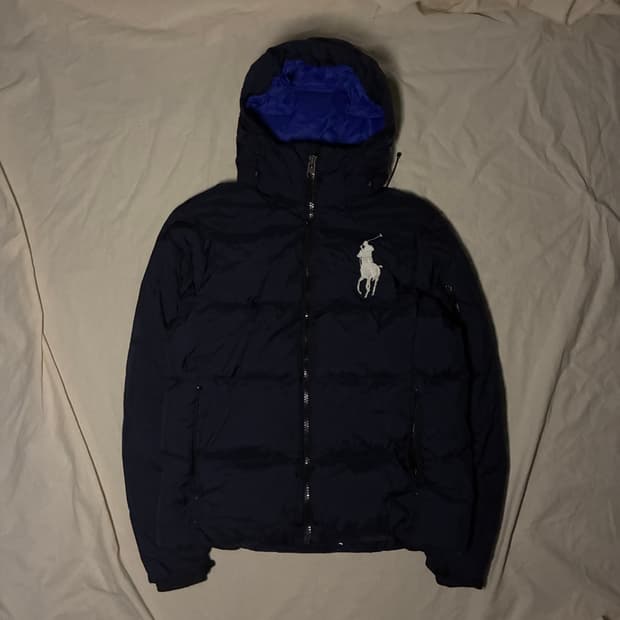 폴로 빅포니 네이비 푸퍼 패딩 자켓 M