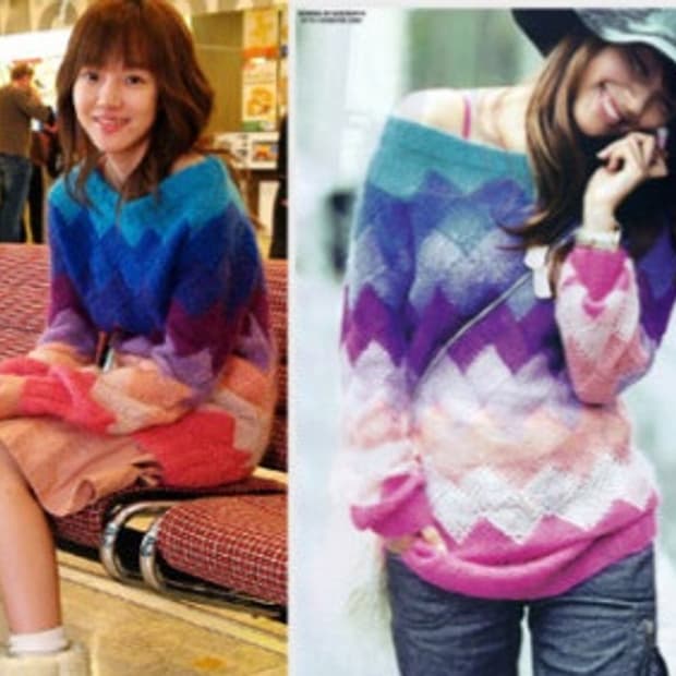 (새상품)미안하다 사랑한다 임수정 무지개니트 새상품팝니다