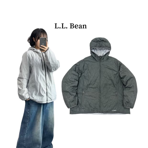 엘엘빈 고프코어 풀오버 리버시블 경량패딩 자켓