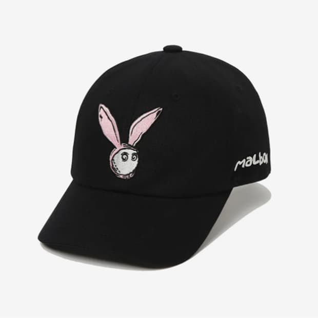 매장판 말본 래빗 Bunny 볼캡 캡 모자 블랙 훌륭 사랑봉봉