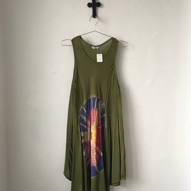Dyed printing unbalanced onepiece