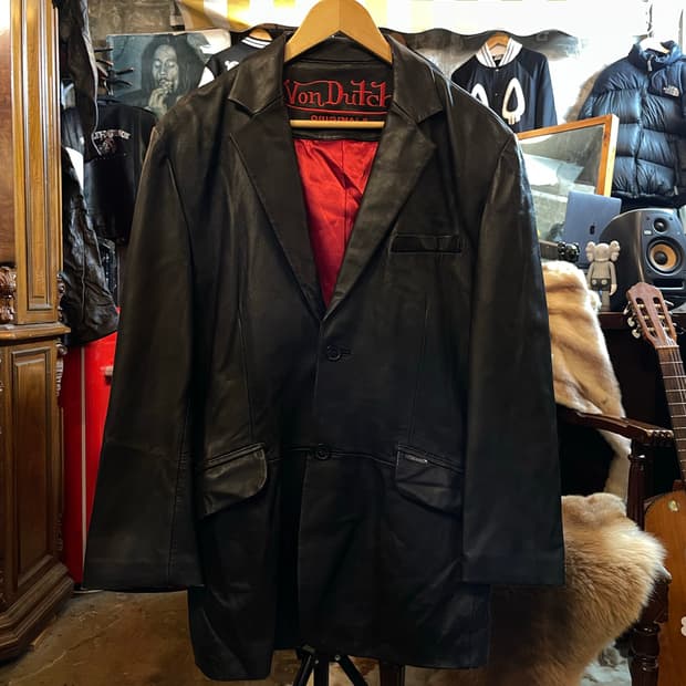 VonDutch 양가죽 블레이져 자켓 블랙