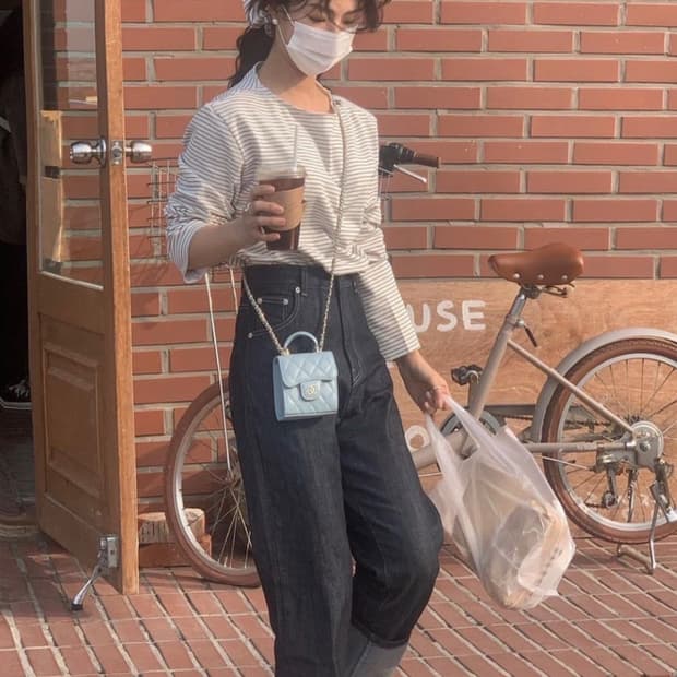 게드 롤업 생지 데님 S