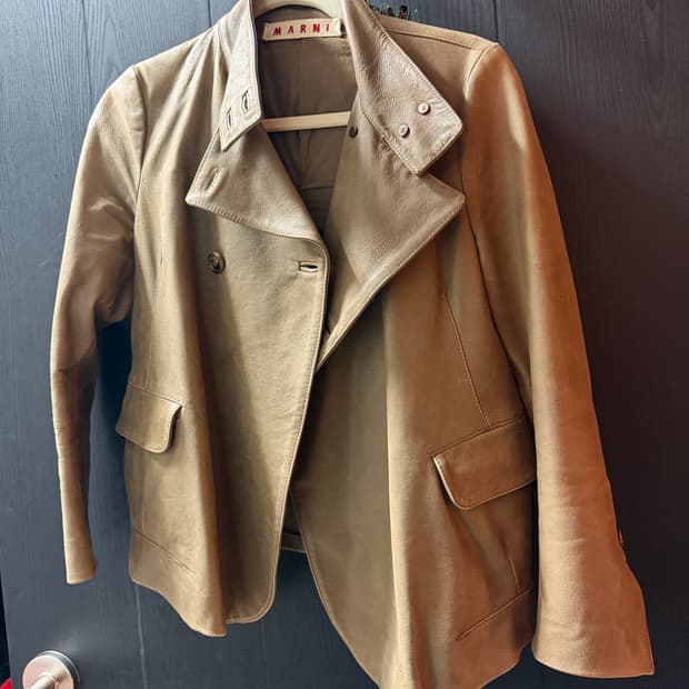 마르니 레더 자켓