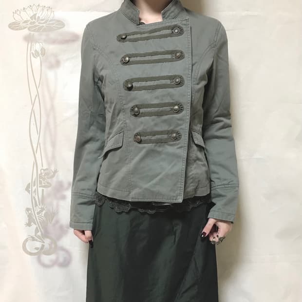 카키 나폴레옹 자켓