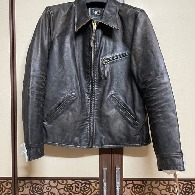 [S] RRL 뉴스보이 레더 재킷