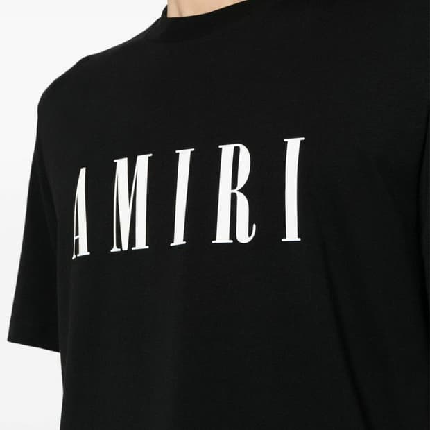 Amiri 베이직 로고 반팔 티셔츠 M (100-105)