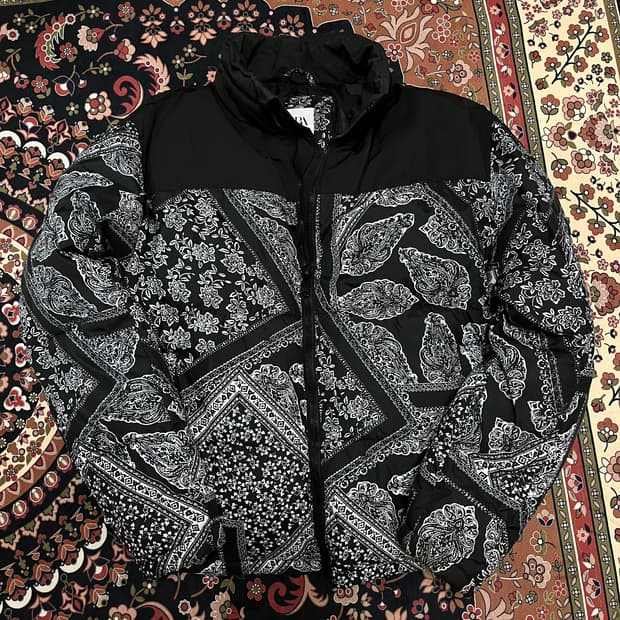 자라 반다나 페이즐리 다운 패딩 XL/105