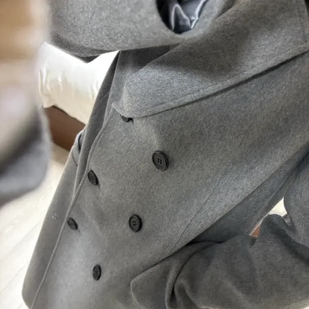 샵엠 roman 캐시미어 코트 그레이 S