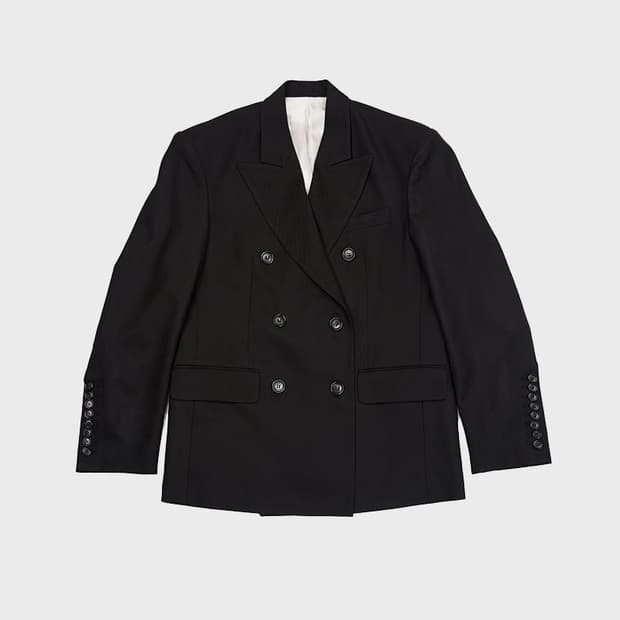 데어드 더블 브레스티드 자켓