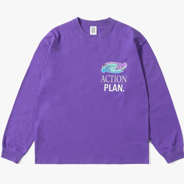 예스아이씨 퍼플 롱슬리브