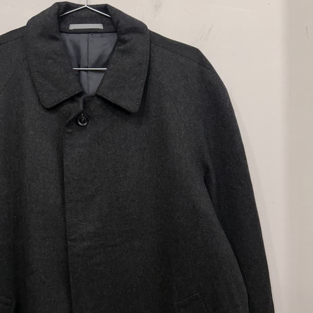 란셀 퓨어 케시미어 100 히든버튼 롱코트