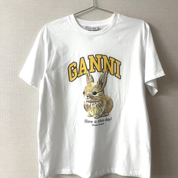 *유일매물* Ganni bunny T-shirt 가니 버니토끼반팔티셔츠
