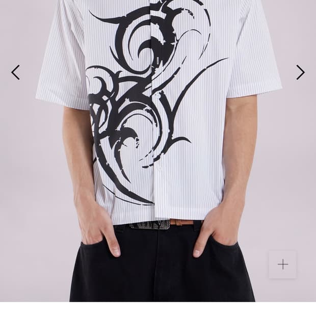 Jaded London Blade Stripe Rune shirt