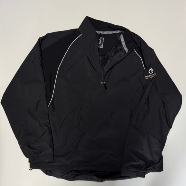 선더랜드 sunderland 골프 바람막이 반집업 아노락 XL ~