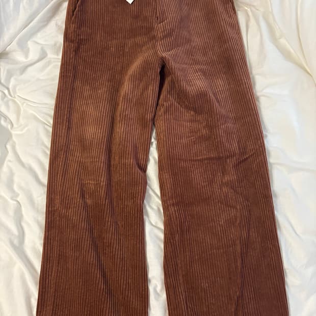 문선 코듀로이 턴업 팬츠