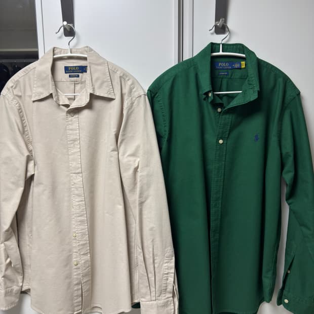 폴로 가먼트다잉 클래식핏 셔츠