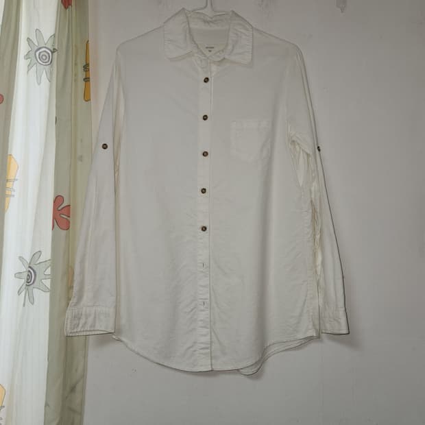 아브라함 여성 면  화이트 셔츠 F