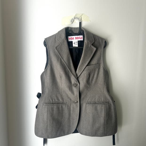 Weem neels 빈티지 울 베스트 made in italy 