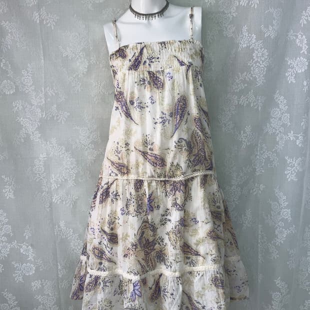 빈티지 파스텔 크로셰 오리엔탈 원피스 1120 모리걸 y2k 스트릿 