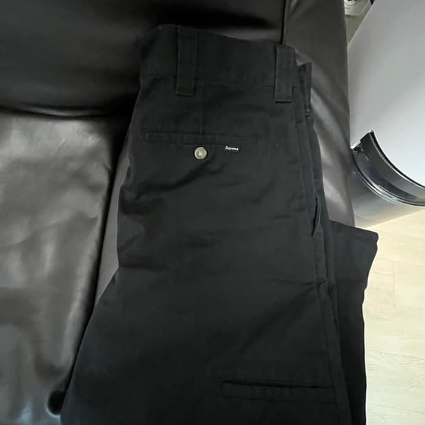슈프림 워크 팬츠 블랙