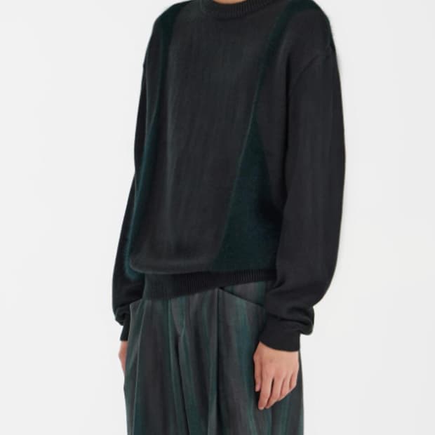 유스 Curved angora Knit M사이즈 샘플상품